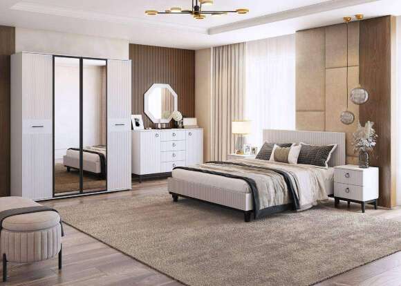 Шкаф двухдверный с зеркалом Шарлиз (MLK) Шкаф двухдверный с зеркалом Шарлиз (MLK)