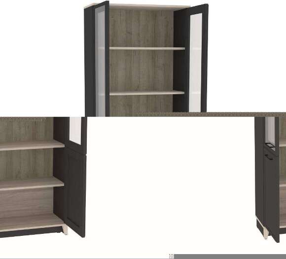 Шкаф для книг Аурелио 8 (Глазов) Антрацит