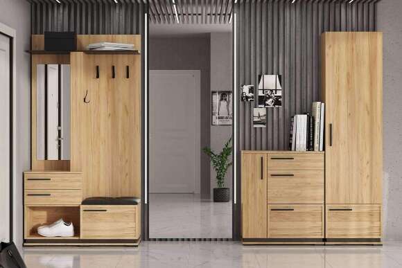 Вешалка Модена МВ-32, Гикори рокфорд, Венге Вешалка Модена МВ-32, Гикори рокфорд, Венге