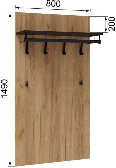 Вешалка Модена МВ-32, Гикори рокфорд, Венге Вешалка Модена МВ-32, Гикори рокфорд, Венге