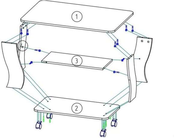 Престиж 3 стол журнальный Бодега Светлый Престиж 3 стол журнальный Бодега Светлый
