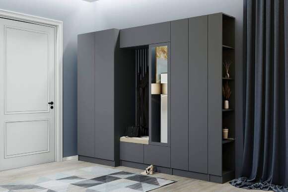 Стеллаж Руэлла, Графит серый Стеллаж Руэлла, Графит серый