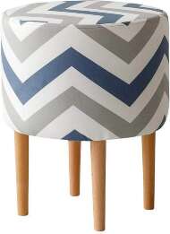 Пуф Лекко Скандинавия Сине-Серый