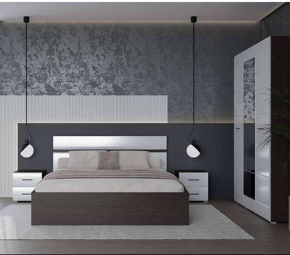 Спальня Ненси, венге/белый глянец