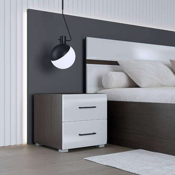 Спальня Ненси, венге/белый глянец