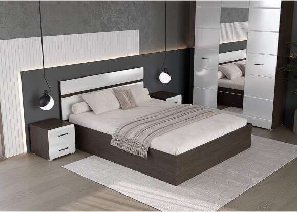 Спальня Ненси, венге/белый глянец