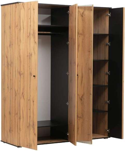 Спальня Либерти 2 (опора h20) Дуб вотан/Черный Спальня Либерти 2 (опора h20) Дуб вотан/Черный