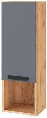 Пенал-надстройка Квартет-13, дуб крафт/графит Пенал-надстройка Квартет-13, дуб крафт/графит