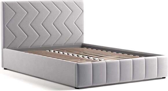 Милана кровать 140 Tenerife silver (светло-серый) Милана кровать 140 Tenerife silver (светло-серый)