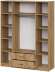Шкаф распашной для одежды ШК 1 (Серия 2), Дуб золотой Шкаф распашной для одежды ШК 1 (Серия 2), Дуб золотой
