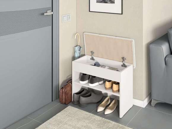 Обувница Лесси Белый