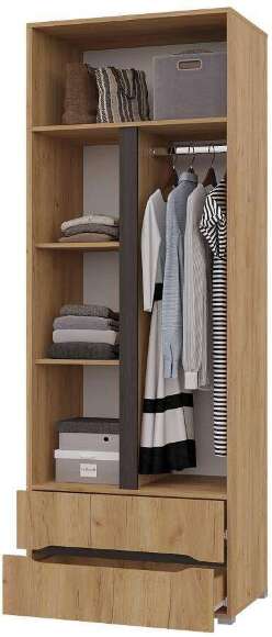 Шкаф для одежды и белья Вега, дуб золотой
