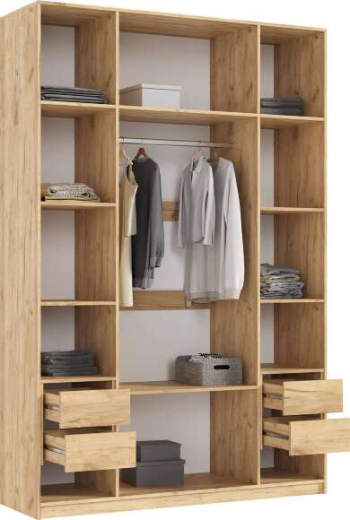 Марвэл Шкаф 4-х ств. (1600) (Мальта, Дуб Крафт)