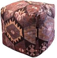Пуфик Куб велюр Мехико коричневое