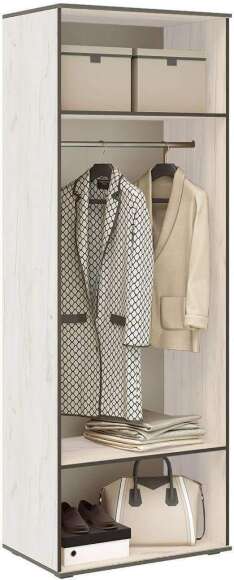 Шкаф 2-х створчатый Норд дуб крафт белый