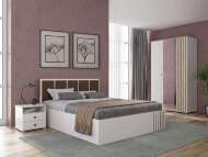 Спальня Либерти 2 опора h=20мм Белый / Дуб Каньон