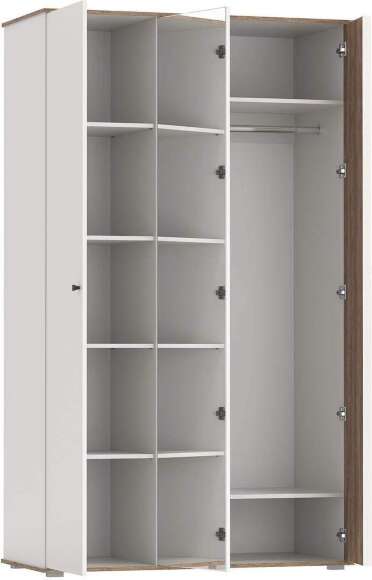 Спальня Либерти 2 опора h=20мм Белый / Дуб Каньон