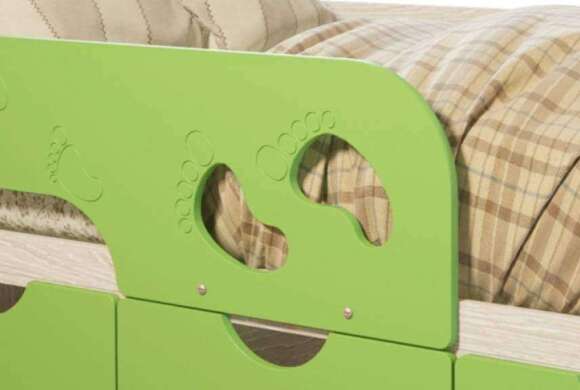 Кровать 80х160 Минима Лего БТС (лайм глянец)