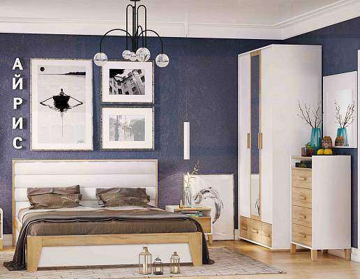 Кровать Айрис 308 Люкс 140х200 с основанием из дерева Кровать Айрис 308 Люкс 140х200 с основанием из дерева