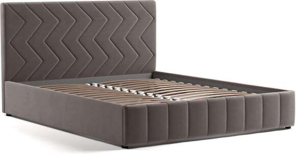 Милана кровать 160 Tenerife espresso (серо-коричневый) Милана кровать 160 Tenerife espresso (серо-коричневый)