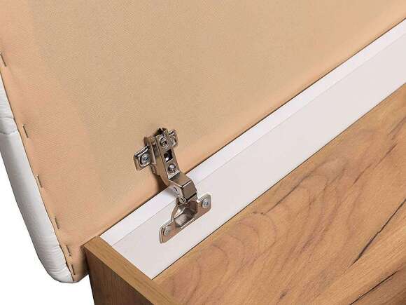 Обувница Лесси Дуб Крафт золотой / Белый