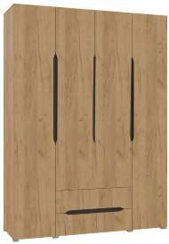 Шкаф для одежды и белья Вега, дуб золотой крафт
