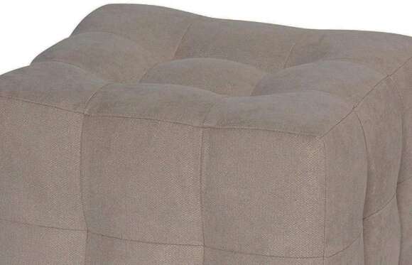 Пуф Лотос Бежевый велюр