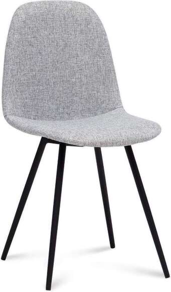 Стул Асти черный муар / светло-серый