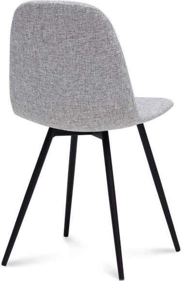 Стул Асти черный муар / светло-серый