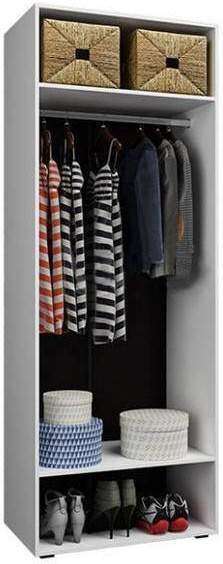 Шкаф 2-х створчатый Нэнси NEW 1000 белый глянец