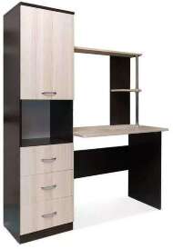 Стол компьютерный СК-8 венге/ясень шимо светлый