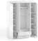 Шкаф 4-х дверный с ящиками Италия ИТ-62 белое дерево