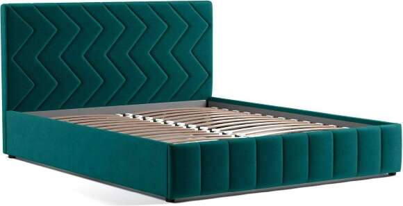 Милана кровать 160 Tenerife izumrud (сине-зелёный) Милана кровать 160 Tenerife izumrud (сине-зелёный)