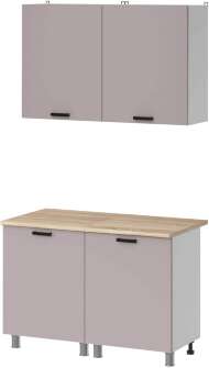 МК Аленушка 1,2м Лаванда Кашемир,скоба черный,сонома МК Аленушка 1,2м Лаванда Кашемир,скоба черный,сонома