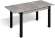 Стол раздвижной с вставкой Милан-3 Ателье светлое / Черный