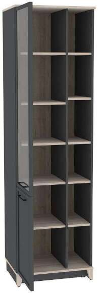 Шкаф МЦН Аурелио 1 (Глазов) Антрацит