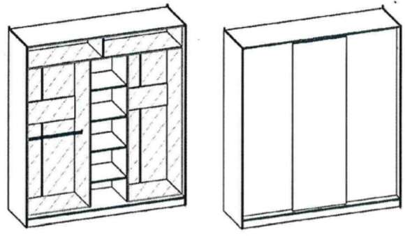 Шкаф-купе 2000 Домашний Глазов-мебель (Венге)