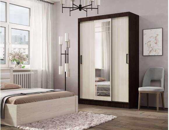 Шкаф-купе Тео ШКК-02, Венге, лоредо Шкаф-купе Тео ШКК-02, Венге, лоредо