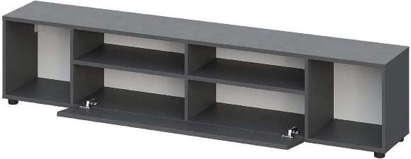 Денвер тумба для телевидеоаппаратуры / Графит серый