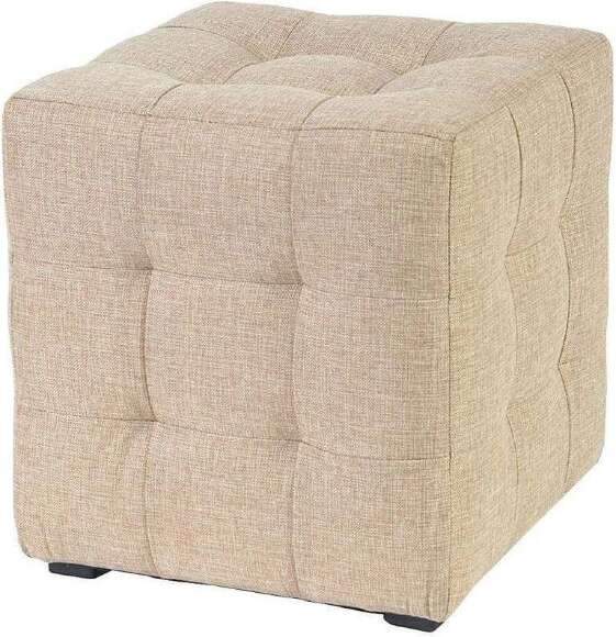 Пуф Лотос Бежевый рогожка