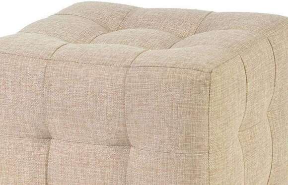 Пуф Лотос Бежевый рогожка