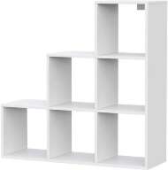 Токио стеллаж лесенка / Белый текстурный