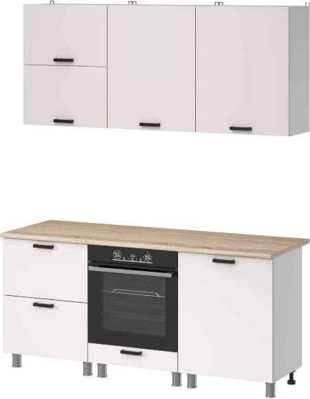 МК Аленушка 1,8м Астра Лаванда Молочный,скоба черный,сонома