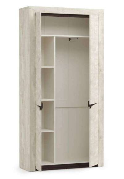 33.18 Лючия шкаф для одежды бетон/венге 33.18 Лючия шкаф для одежды бетон/венге