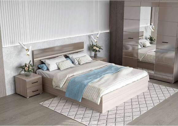 Спальня Ненси, ясень шимо/капучино глянец