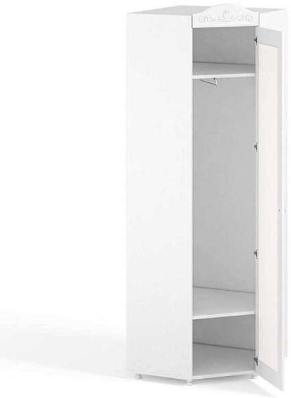 Шкаф угловой (гл.410) с зеркалом Италия ИТ-66 белое дерево Шкаф угловой (гл.410) с зеркалом Италия ИТ-66 белое дерево