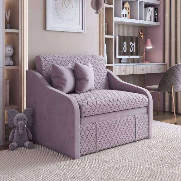 Диван Том (MLK) Ромб розовый Диван Том (MLK) Ромб розовый