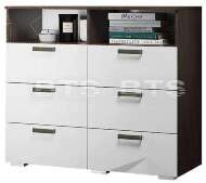 Комод Азаро БТС (Венге / Белый Глянец)