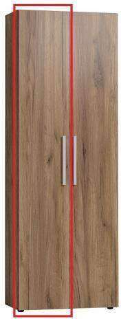 Фасад шкафа для одежды Nature 54, стандарт дуб табачный craft