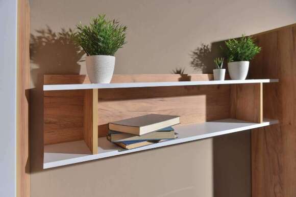 Полка навесная Альба , Дуб Золотой